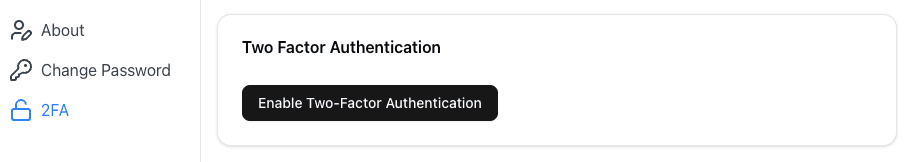 user enable 2FA