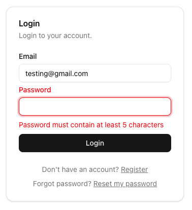user change password